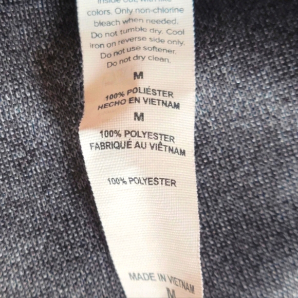 All Sport Full Zip Jacket Lightweight Womens Size Medium Gray Inside Pockets - Picture 9 of 9